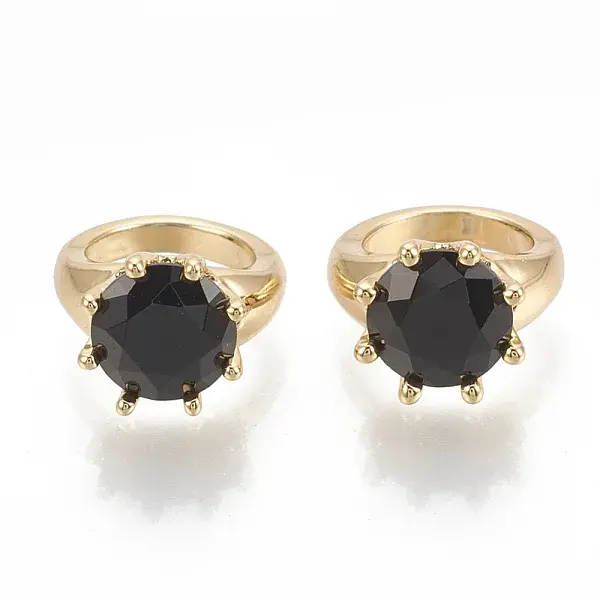 Brass Cubic Zirconia Charms