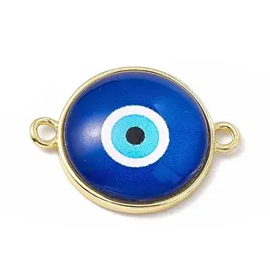 Evil Eye Resin Connector Charms