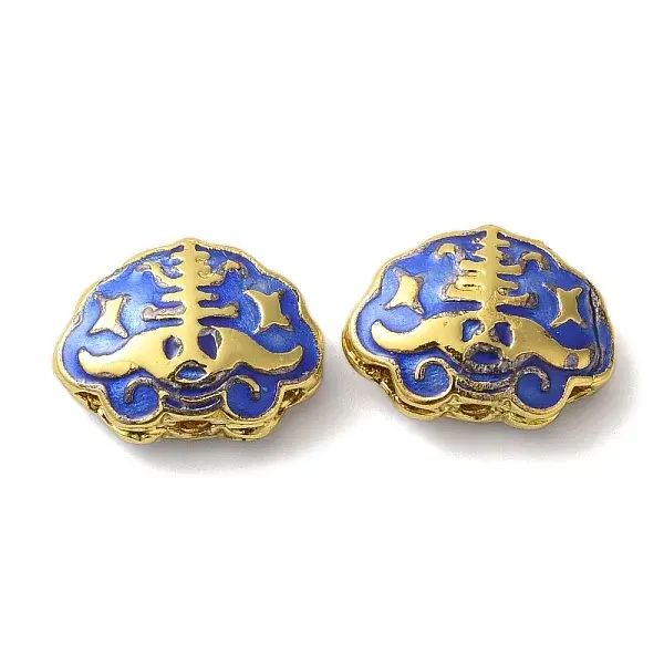 Rack Plating Brass Enamel Beads
