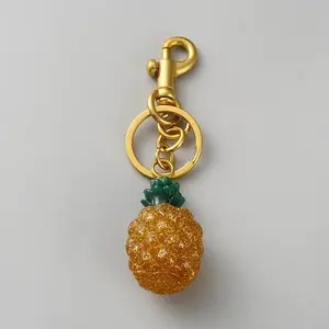 Pineapple Resin Keychains