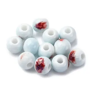 Bright Glazed Porcelain Beads
