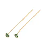 Brass Micro Pave Cubic Zirconia Stud Earring Findings
