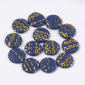 Handmade Straw Woven Cabochons