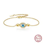925 Sterling Silver Eye Link Bracelet for Women