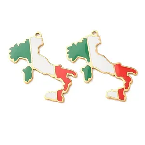 304 Stainless Steel & Enamel Pendants