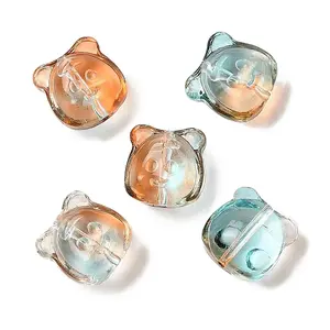 Transparent Spray Paint Glass Beads