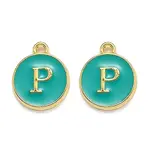 Golden Plated Alloy Enamel Charms