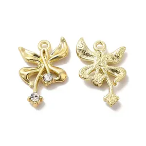 Clear Glass Bowknot Pendants