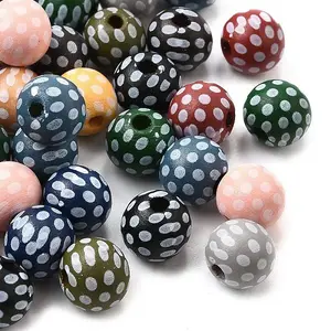 Printed Schima Wood Beads