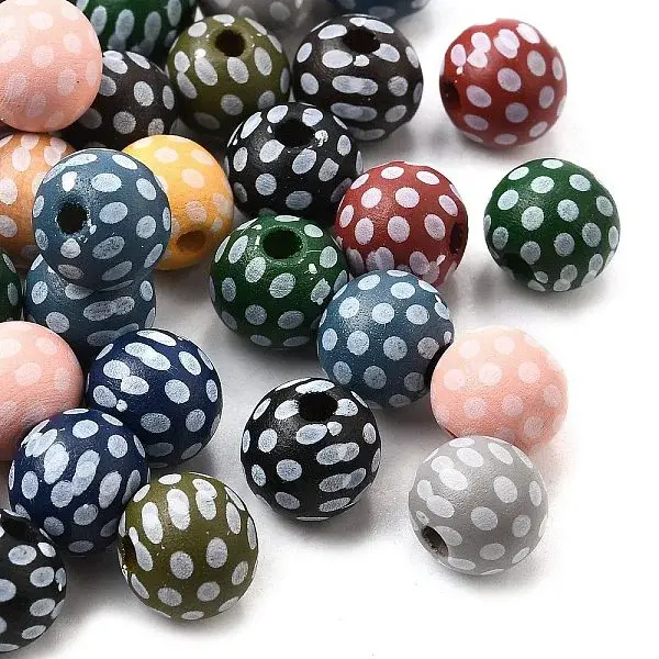 Printed Schima Wood Beads