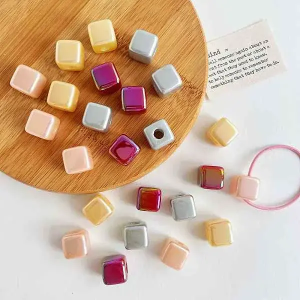 Opaque Acrylic European Beads