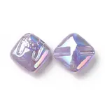 Rainbow Iridescent Plating Acrylic Beads