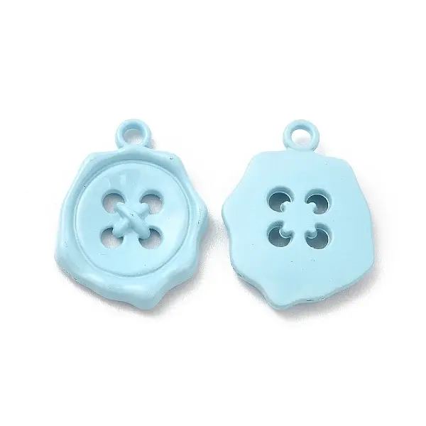 Spray Painted Alloy Pendants