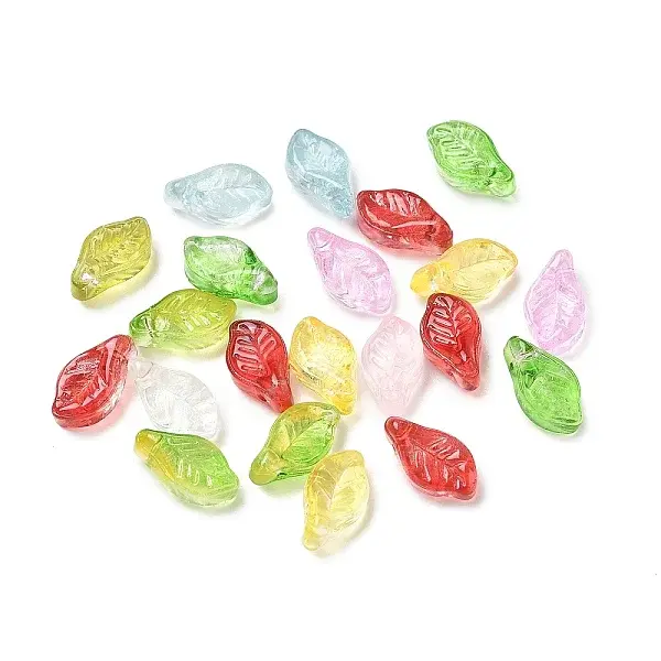 Baking Paint Transparent Glass Beads