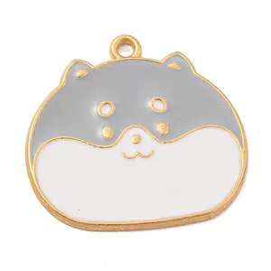 Rack Plating Alloy Enamel Pendants
