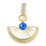 Brass Micro Pave Cubic Zirconia Pendants