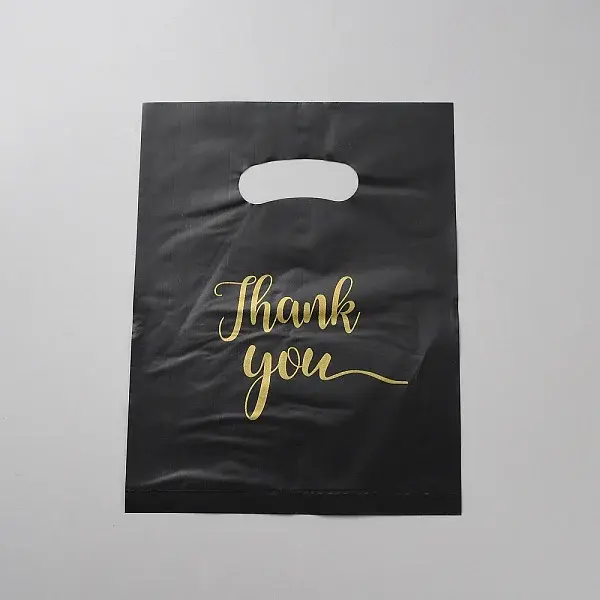 Thank You PE Plastic Gift Tote Bags