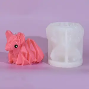 Origami Style DIY Silicone Candle Molds