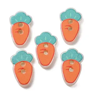 2-Hole Printed Opaque Resin Buttons