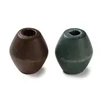 Spray Painted Wooden European Beads