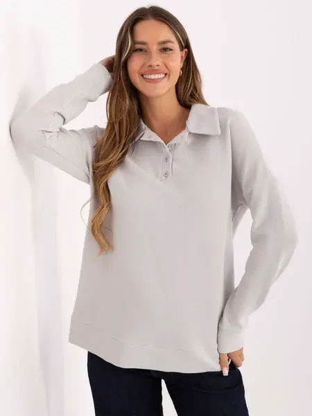 Blouse-LK-BZ-510126.00-light grey