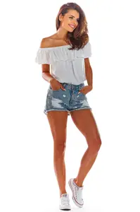 Awama Woman's Blouse A288 White