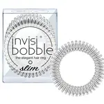 Tenká spirálová gumička do vlasů Invisibobble Slim Chrome Sweet Chrome - stříbrná, 3 ks (IB-SL-PC10003-2)