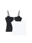 Pull&Bear Top  čierna / biela