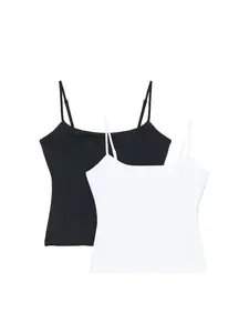 Pull&Bear Top  čierna / biela