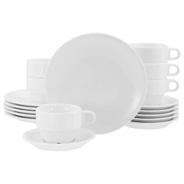 Creatable KÁVOVÁ SOUPRAVA Milano Weiss 18dílné