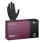 Vinylové rukavice Espeon Vinyl Plus - 100 ks, černé, velikost M (100131)
