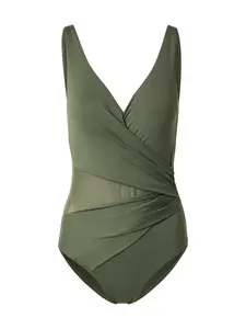 Hunkemöller Formujúce plavky  tmavozelená
