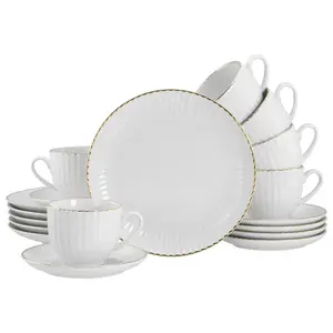 Creatable KÁVOVÁ SOUPRAVA Allegra Goldband 18dílné