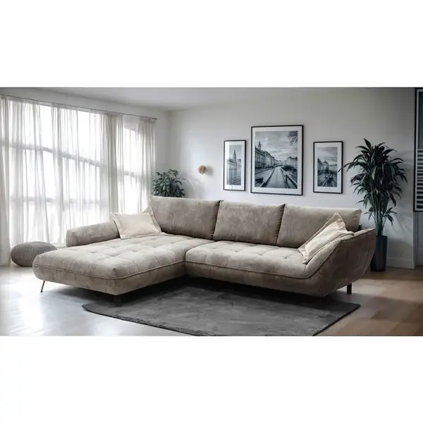 Livetastic ROHOVÁ SEDAČKA, textil, světle hnědá