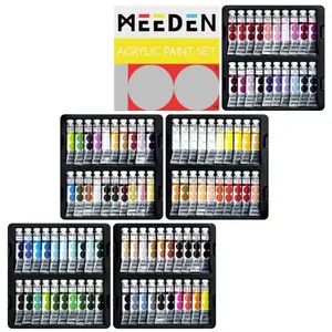 Velká sada akrylových barev Meeden 100x12ml