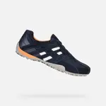 Dark Blue Men's Geox Snake Sneakers - Mens