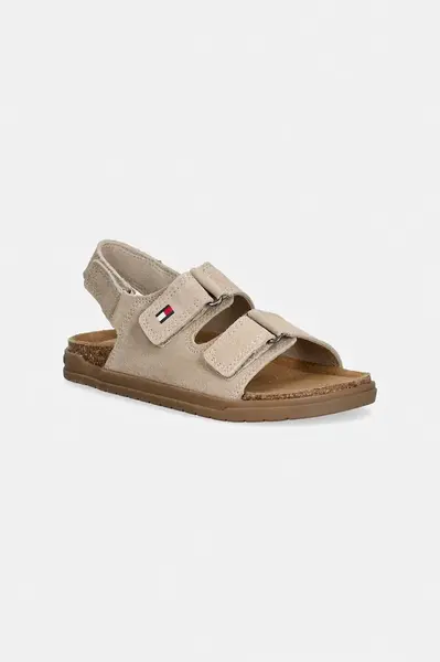 Tommy Hilfiger Dětské semišové sandály Tommy Hilfiger