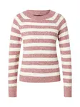 VERO MODA Sveter 'VMDoffy'  červená melírovaná / biela