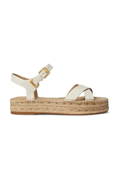 Lauren Ralph Lauren espadrily dámské kožené Emeryn