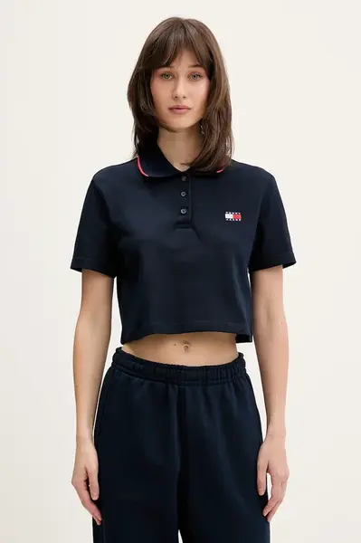 Tommy Jeans polo dámské bavlněné s elastanem