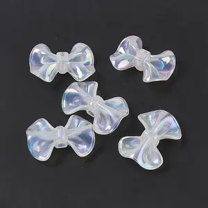 UV Plating Rainbow Iridescent Acrylic Beads