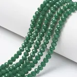 Opaque Solid Color Glass Beads Strands