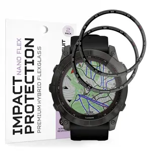 Techsuit Nano Flex, Garmin Fenix 7X, 2 kusy, černé