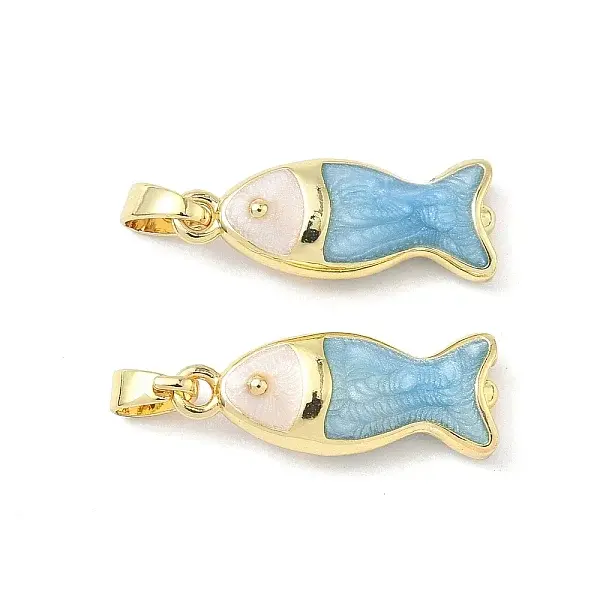 Brass Enamel Pendants