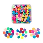 150Pcs 3 Style Handmade Polymer Clay Beads