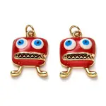 Rack Plating Brass Enamel Pendants