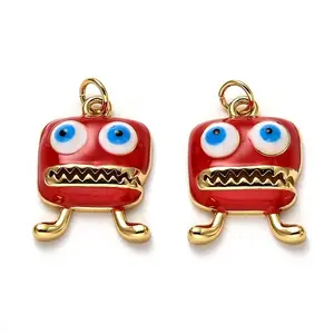 Brass Enamel Pendants