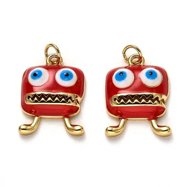 Rack Plating Brass Enamel Pendants