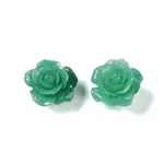 Synthetic Coral 3D Flower Rose Beads