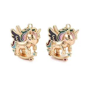 Brass Enamel Pendants